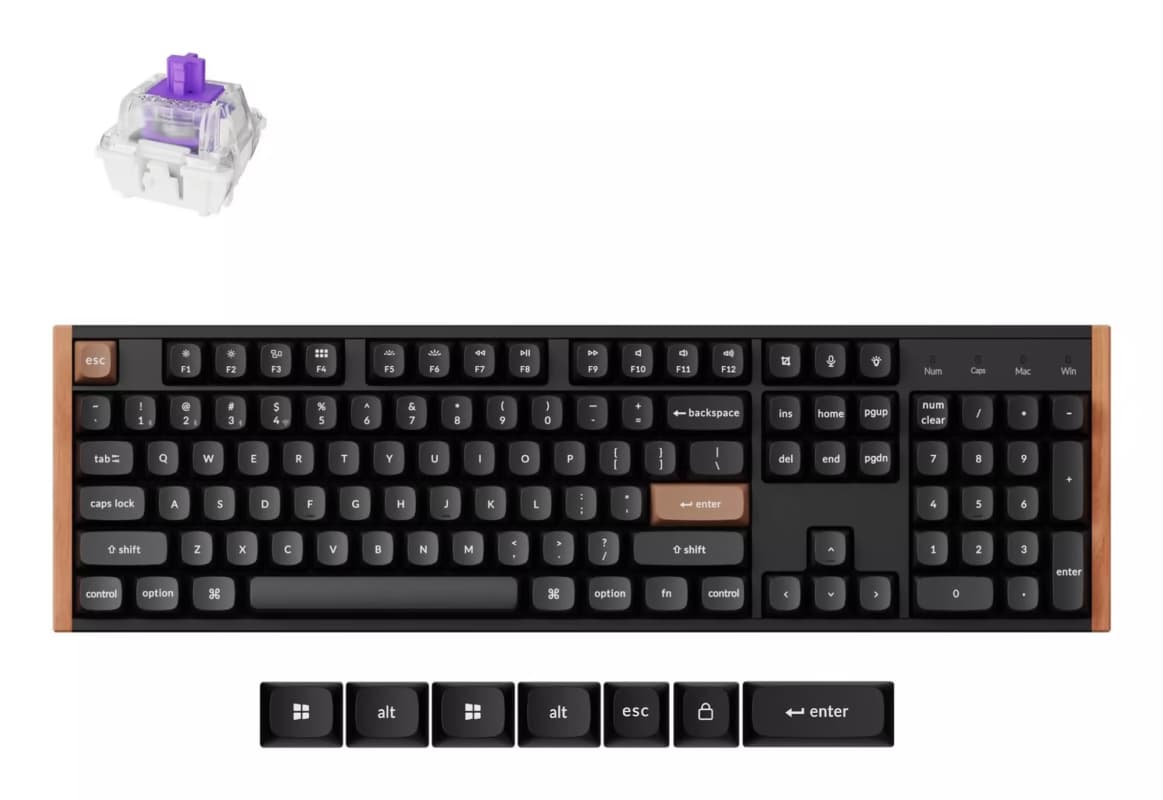 KEYBOARD WRL K10 HE SPECIAL ED/BLACK K10H-F1 KEYCHRON