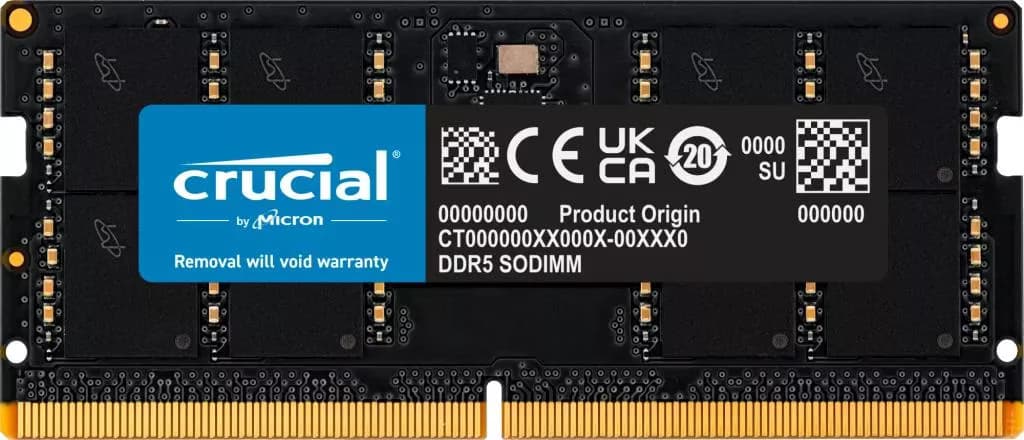Crucial Nešiojamojo kompiuterio atmintis 64GB DDR5-5600/SO CT64G56C46S5